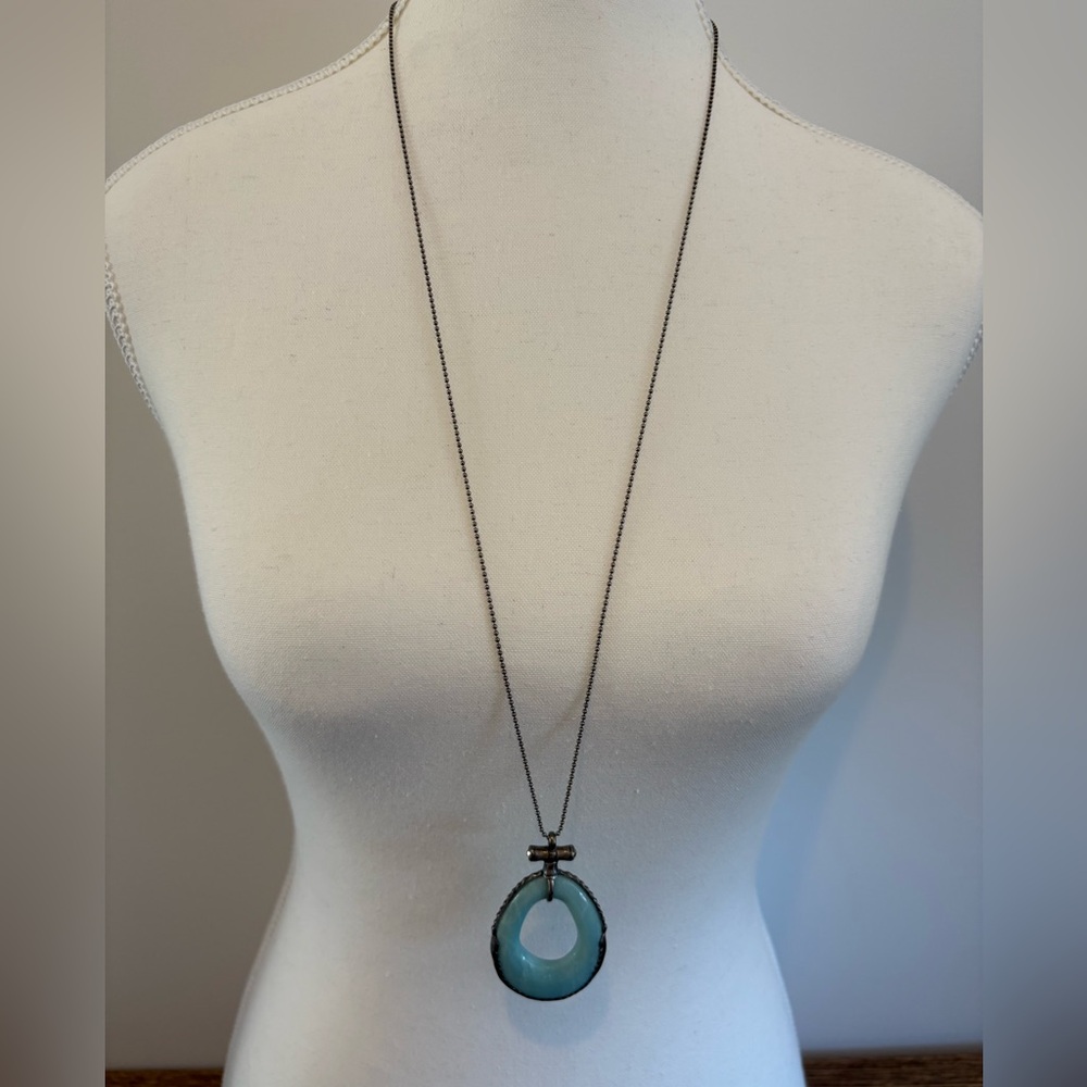 Chan Luu Elegant Blue Pendant Necklace